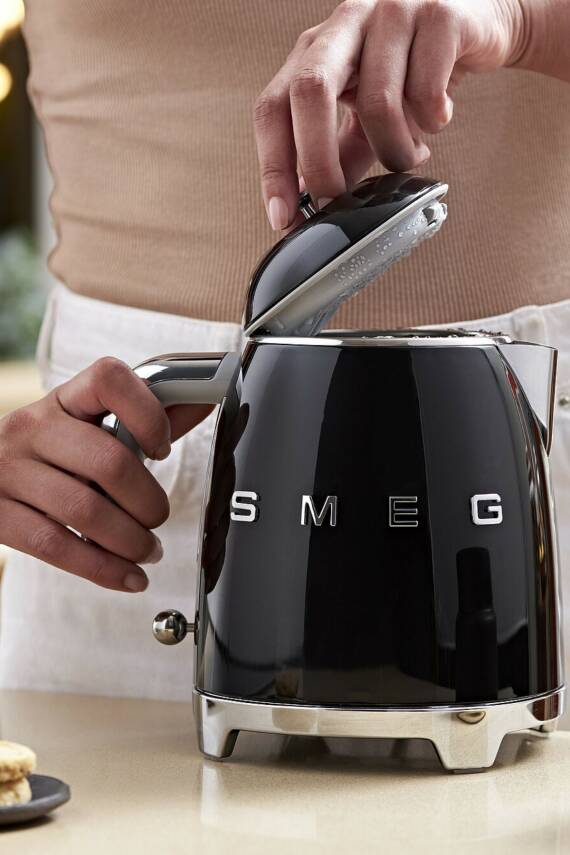 50s Style Retro Mini Kettle Siyah 0,8 lt KLF05BLEU - 2