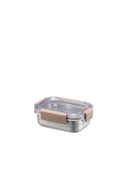 Locknlock Paslanmaz Çelik Fırın & Saklama Kabı Dörtgen Kilitli 310l - Kahverengi - 1